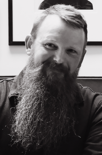 smiling man beard