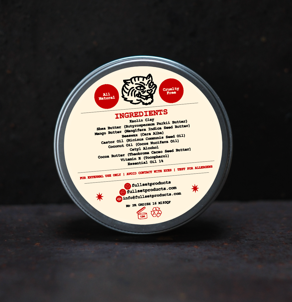 Back of beard balm